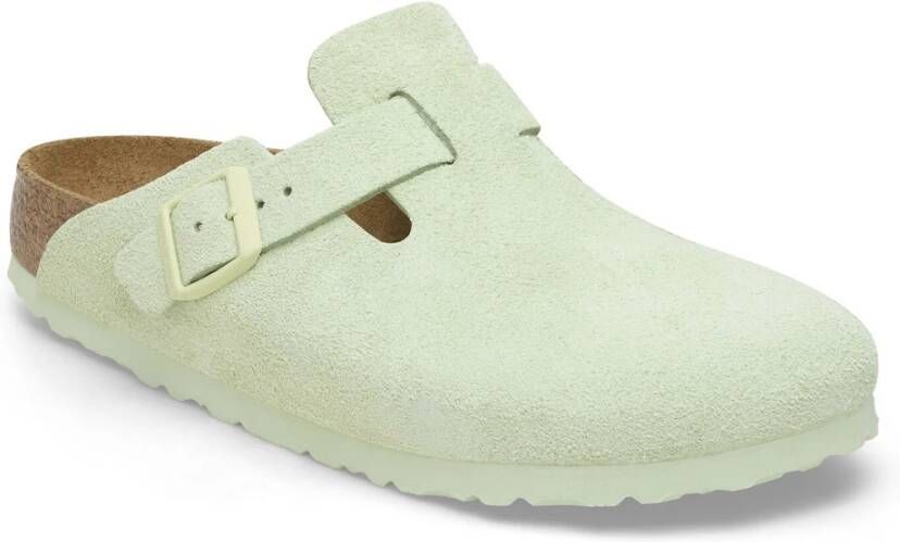 Birkenstock Boston Sandalen Green Dames