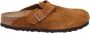 Birkenstock Boston Soft Footbed Suède Leder Brown Dames - Thumbnail 11