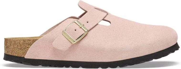 Birkenstock Boston Suède Leren Sandalen