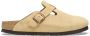 Birkenstock Beige Sandalen met Suède Bovenwerk en Verstelbare Metalen Gesp Beige - Thumbnail 1