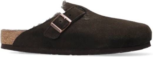 Birkenstock Boston VL Shearling suède slides Brown - Foto 2