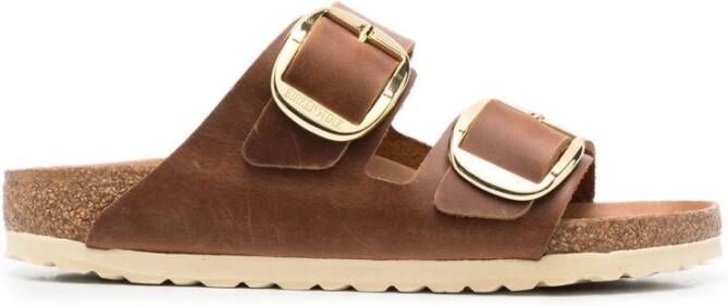 Birkenstock ssandalen Arizona Big Buckle Natural Leather Oiled Etroit Bruin - Foto 20