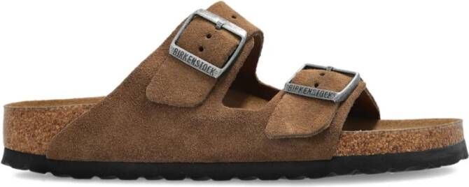 Birkenstock Sandalen Arizona SF Suede Leather Narrow Dark Tea Tonal - Foto 4