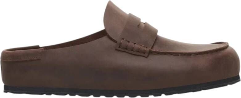 Birkenstock Bruin leren mocassin sandalen - Foto 2
