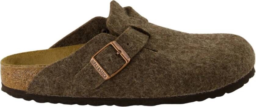 Birkenstock Bruine Boston Muiltjes voor Herfst-Winter 2024