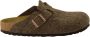 Birkenstock Wollen Boston Klompen Smalle Pasvorm Bruin Unisex - Thumbnail 4
