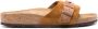 Birkenstock Gevlochten Suède Leren Flip Flops Brown Dames - Thumbnail 14