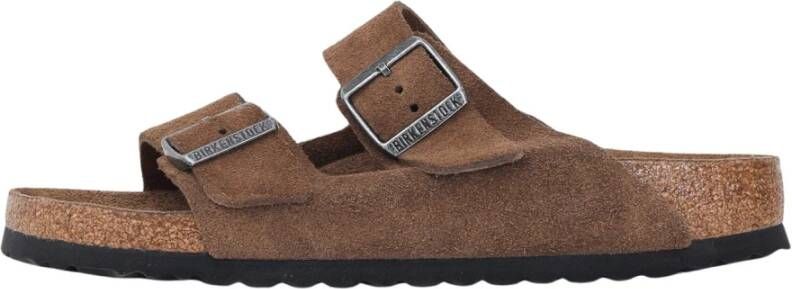 Birkenstock Bruine Suède Sandalen Casual Stijl