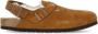 Birkenstock Tokio clog van suede met voering van lamswol - Thumbnail 1