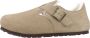 Birkenstock LONDON SHEARLING SUEDE LEATHER Dames pantoffelsHeren pantoffels Taupe - Thumbnail 15