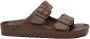 Birkenstock Chocoladebruine Dubbele Band Sandalen Brown Unisex - Thumbnail 29