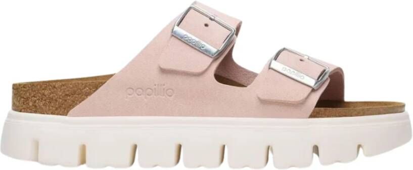 Birkenstock Chunky Pap Arizona Slippers Lichtroze