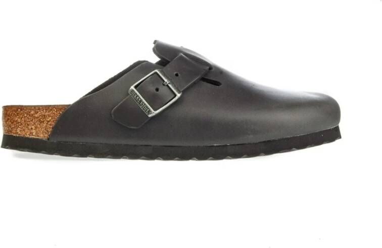 Birkenstock Boston Black narrow Fettleder Oiled Leather Unisex Pantoffels Zwart - Foto 11