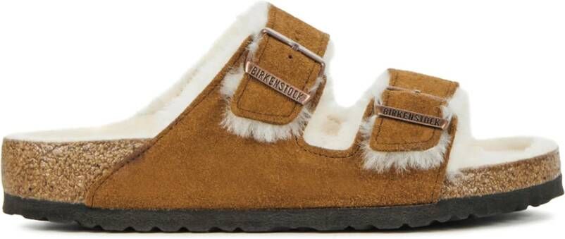 BIRKENSTOCK Slippers Dames Arizona Sue Vacht Maat: 40 Materiaal: Suède Kleur: Cognac - Foto 6