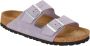 Birkenstock Comfortabele en stijlvolle paarse fog nubuck sliders Grijs Heren - Thumbnail 2