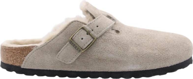 BIRKENSTOCK Instappers Dames Boston W Suède Taupe - Foto 8