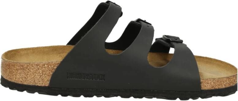 BIRKENSTOCK Slippers Dames Soft Foodbed Maat: 36 Materiaal: Leer Kleur: Zwart - Foto 7