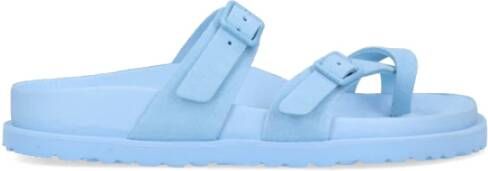 Birkenstock Comfortabele Blauwe Sandalen Blauw Dames