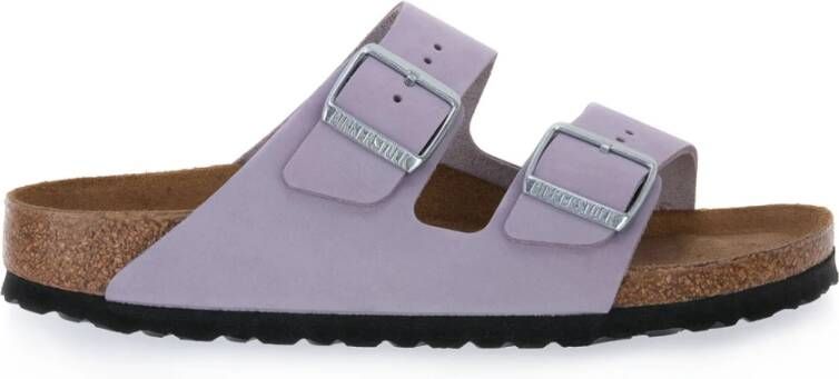 Birkenstock Comfortabele en stijlvolle paarse fog nubuck sliders Grijs Heren - Foto 6