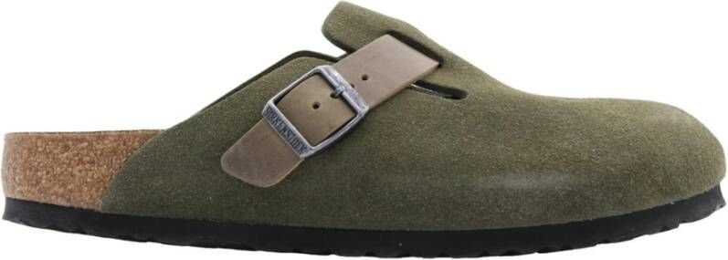 Birkenstock BOSTON SYNTHETICS Heren slippers Groen - Foto 1