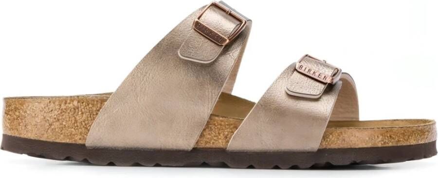 Birkenstock Sydney Birko-Flor Smalle Sandalen voor Dames Grijs Dames - Foto 4