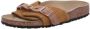 Birkenstock Gevlochten Suède Leren Flip Flops Brown Dames - Thumbnail 6