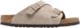 Birkenstock Comfortabele Suède Zurich Sandalen Beige Dames - Thumbnail 1