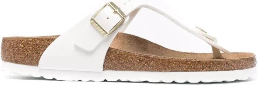 Birkenstock Gizeh Dames Slippers White Patent Narrow fit | Wit | Imitatieleer - Foto 3