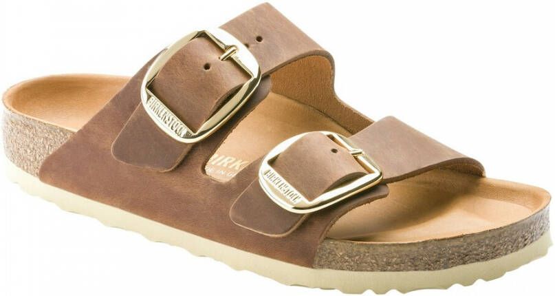 Birkenstock ssandalen Arizona Big Buckle Natural Leather Oiled Etroit Bruin - Foto 11