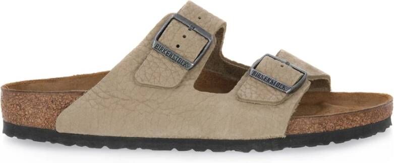 Birkenstock "Desert Buck Slider voor Heren" Beige Heren