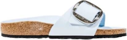Birkenstock Blauwe Leren Sandalen voor Vrouwen