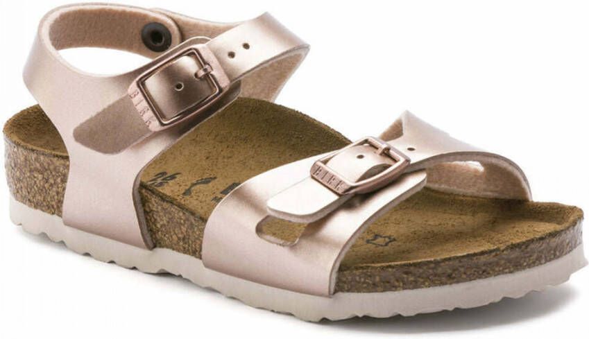 Birkenstock Rio Kids Sandalen Electric Metallic Copper Narrow fit | Goud | Imitatieleer - Foto 12