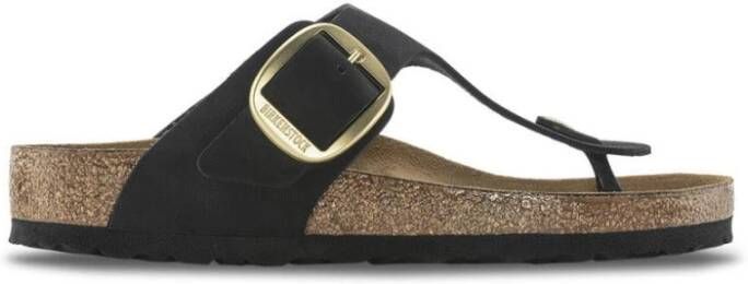 Birkenstock "Stijlvolle; Leren Flip Flops voor Vrouwen"; Zwart Dames - Foto 5