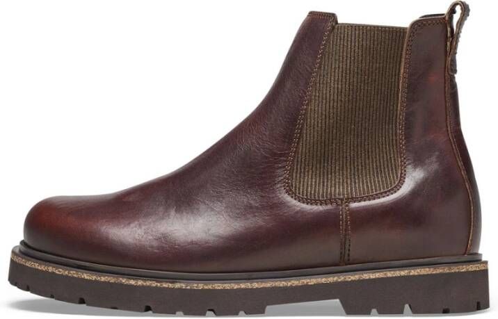 Birkenstock Enkellaars in bruin leer Bruin Heren