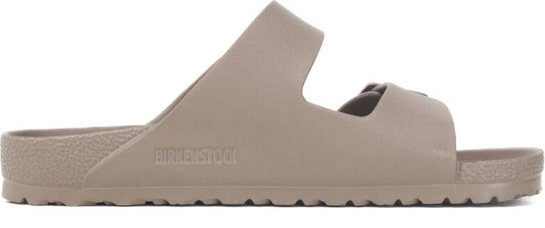 Birkenstock Arizona Slippers en Sandalen Beige Plastic