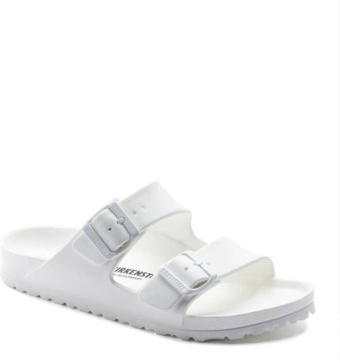 Birkenstock Witte Rubberen Slipper Dubbele Gespsluiting White - Foto 13