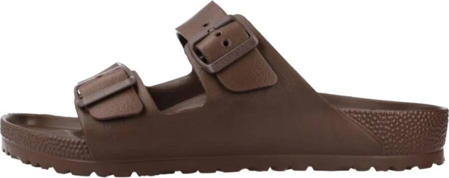 Birkenstock Chocoladebruine Dubbele Band Sandalen Brown Unisex