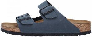 Birkenstock platte sandalen Blauw Unisex