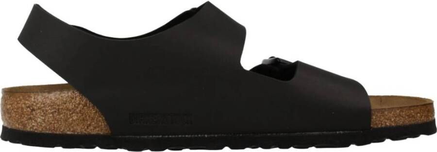 Birkenstock Zwarte Sandalen met Leren en Synthetische Voering Black - Foto 14