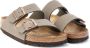 Birkenstock Flat Sandals Gray Heren - Thumbnail 1