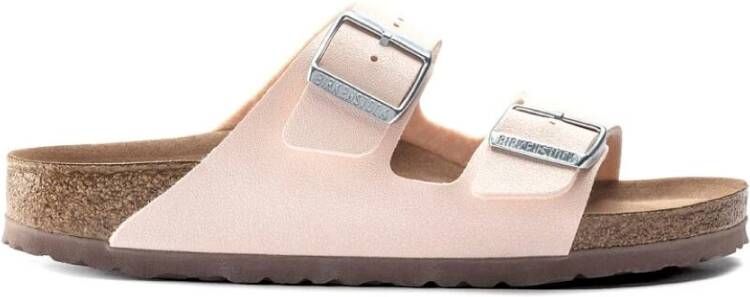 Birkenstock Flat Sandals Pink Dames