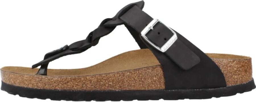 Birkenstock Gizeh Braided FL 1021360 Vrouwen Zwart Slippers - Foto 3
