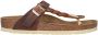 Birkenstock "Gizeh Olie Gewaxt Leren Sandalen voor Dames" Bruin Dames - Thumbnail 31