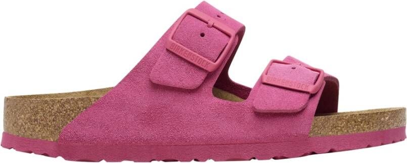 BIRKENSTOCK Slippers Dames Arizona Dames Maat: 38 Materiaal: Suède Kleur: Roze - Foto 5