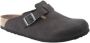 Birkenstock Heren Boston SYN 1023624 Desert Dust Black VEG Narrow Desert Dust Black - Thumbnail 5