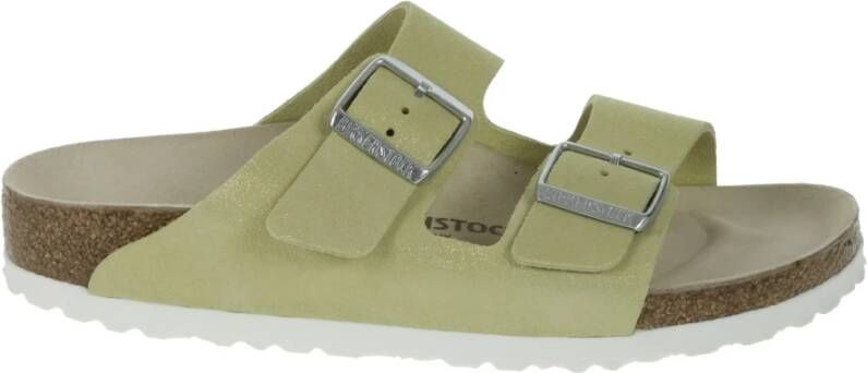 Birkenstock Gele Suède Slippers