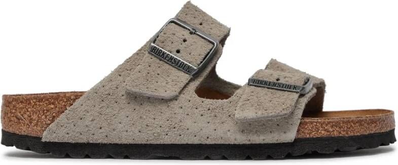 Birkenstock Geperforeerde Sandalen Gray Heren
