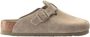 Birkenstock Suede Leather Boston Platte Schoenen Green - Thumbnail 3