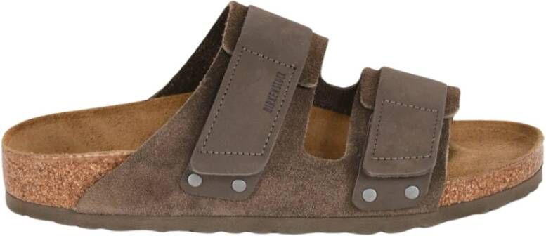 Birkenstock Anatomische suède sandalen met kurk
