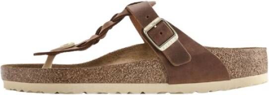 Birkenstock Gevlochten Gizeh Sandalen Brown Dames
